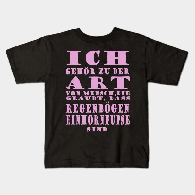 Regenbogen Einhorn lustiger Mädchen Spruch Kids T-Shirt by FindYourFavouriteDesign